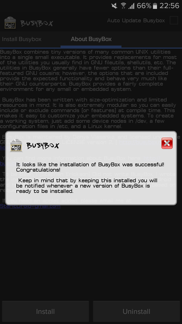 Installation Successful